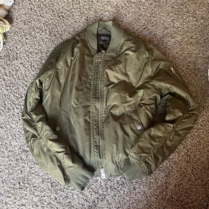 Topshop Green bomber jacket